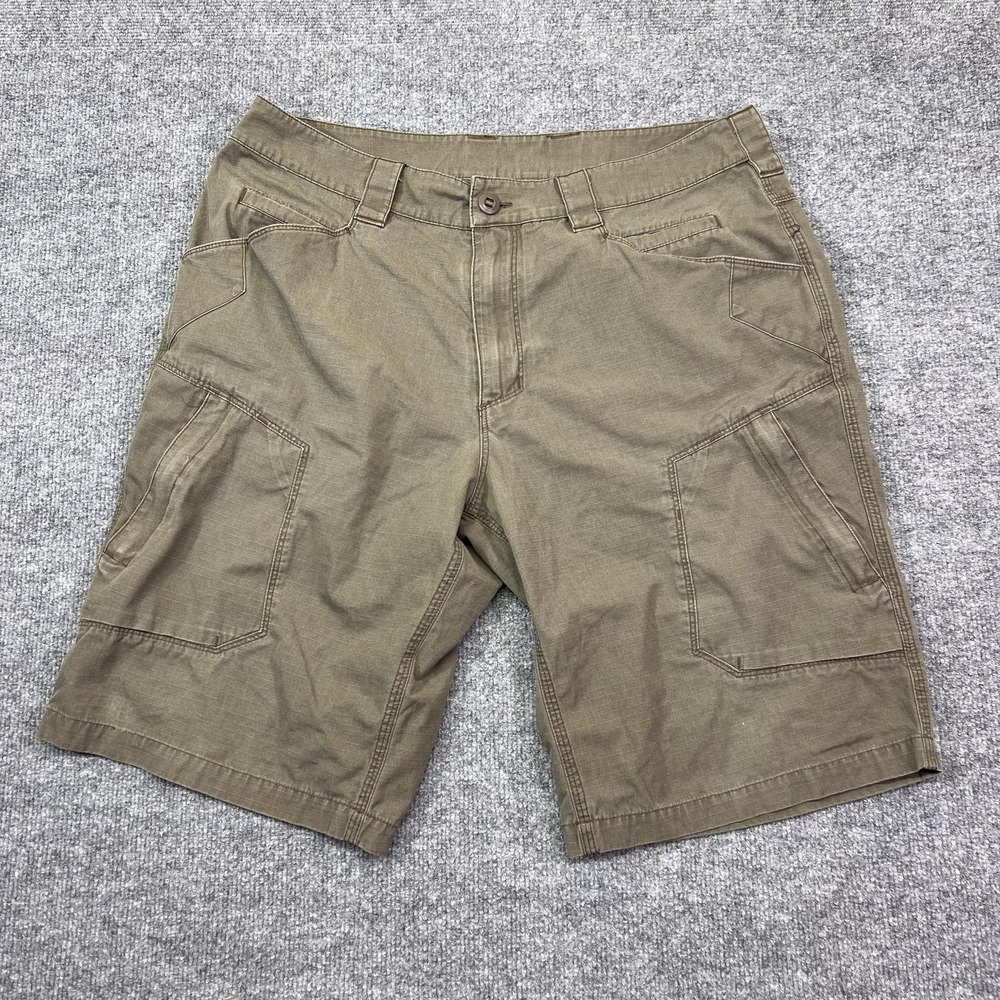 Triple Aught Design Shorts Mens 34 Green Cargo Canvas Outdoor Made in USA
